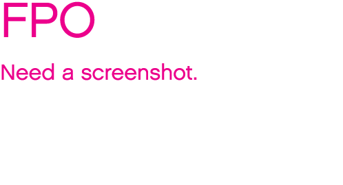 FPO Need a screenshot 